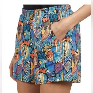 Patagonia Women's Vibrant Patterned Athletic Shorts